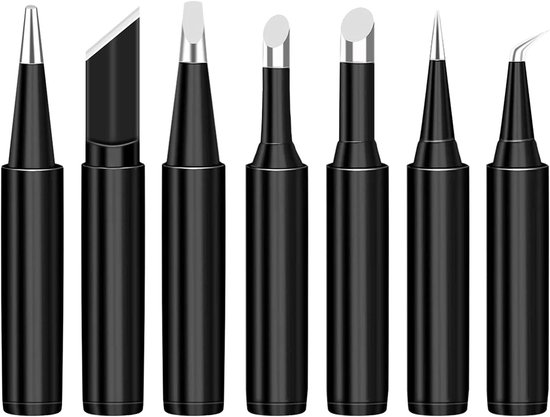 Set van 7 vervangbare 900M soldeertips, loodvrije soldeertips voor soldeerijzer, accessoires voor soldeerwerkzaamheden