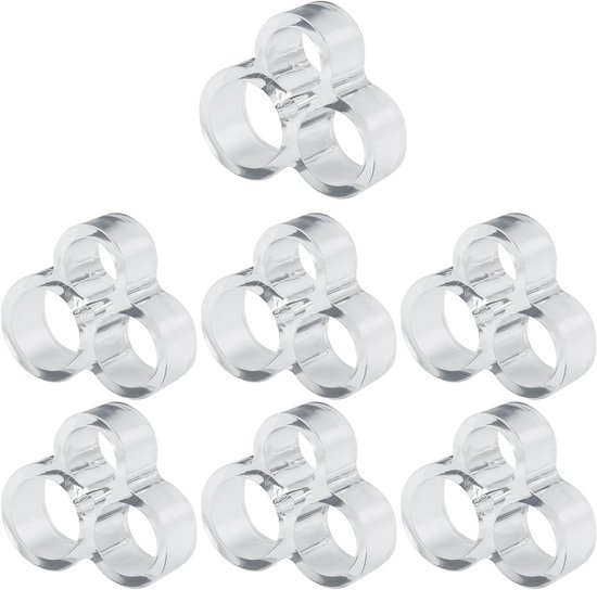 Set van 7 Wandbeschermers en Deurstoppers, Schokbestendig en Krastbestendig Siliconen Bescherming voor Deuren en Handvatten, Geluidsdempers en Transparante Buffers