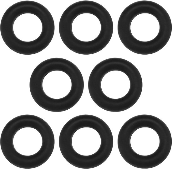 Set van 8 Stuks 30x16mm Spoel Coils voor Naaiapparaten - Rubber Ringen voor Draad en Leer, Geschikt voor Diverse Naaimachines