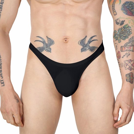 Sexy String voor heren, ademend, jockstrap, stretch, onderbroek, lingerie, T-back, ijszijde, slips, lage taille, clubwear, party, Valentijnsdag, zwart en rood