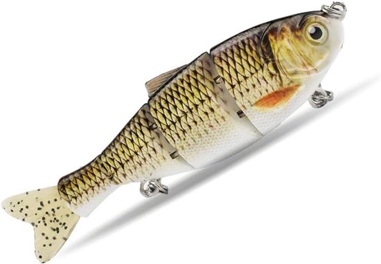 Shad Swimbait - Sinking Hard Vissen Lokken met Zachte Staart voor Zoetwater en Zoutwater - Hengelsport Benodigdheden voor Roofvissen. van TRUSCEND