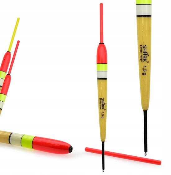 SHARK Balsa Dobbelvisser 1,5g/14,5cm met Glowstick Houder