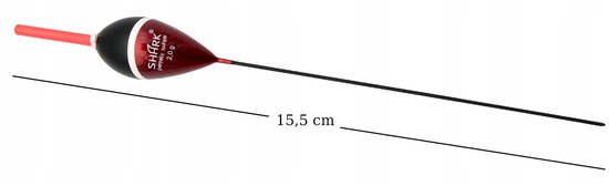 SHARK Balsa Dobber 2.0g / 15.5cm met Glow Stick Houder