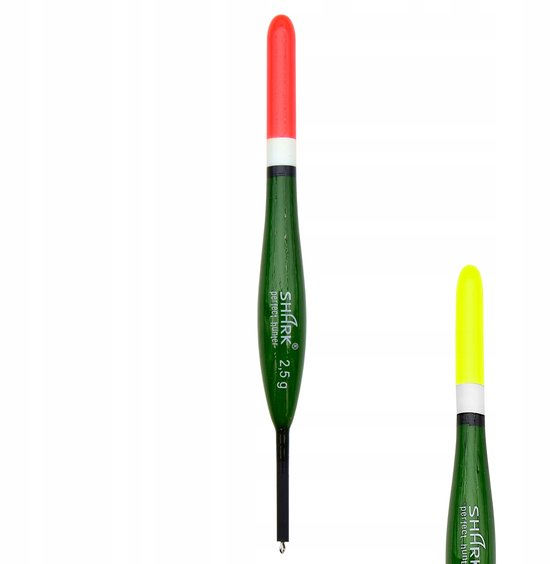 Shark Doorvoer Dobber Balsa 2.5g - 11.5cm Groen Transparant