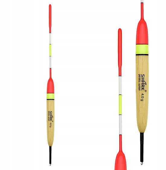 Shark Doorvoer Dobber Balsa 4.0g / 23cm - Perfecte Kwaliteit