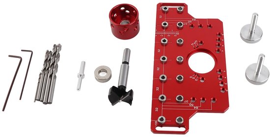 Shelf Pin Jig & Hinge Jig - Multifunctionele Boorhulp voor Kasten van Merkloos