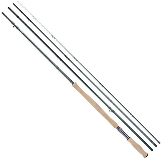 Shimano Fishing Biocraft Xr Salmon Vliegvishengel Zwart 4.11 m / Line 8 van Merkloos