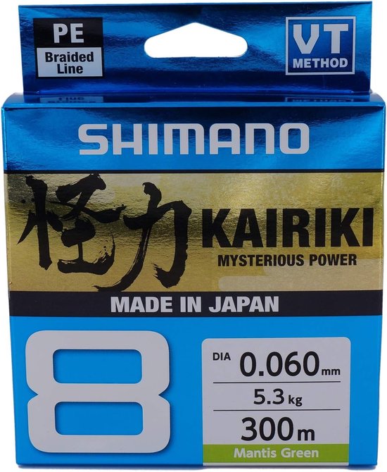 Shimano Fishing Kariki 8 Gevlochten Vislijn 300 M Groen 0.060 mm