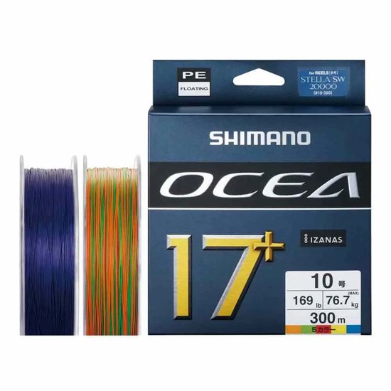 Shimano Fishing Ocea 17 Plus Gevlochten Vislijn 300 M Transparant 139 Lbs