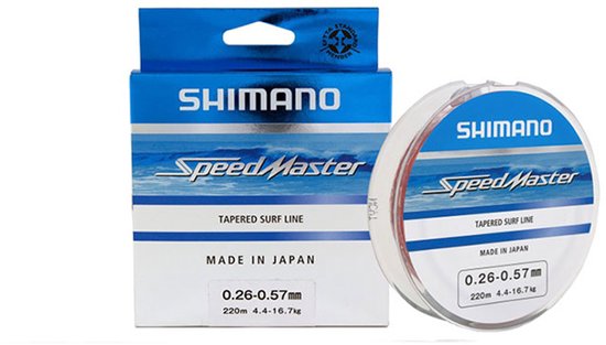 Shimano Fishing Speedmaster Surf Taps Toelopende Onderlijn 10x15 M Transparant 0.26-0.57 mm