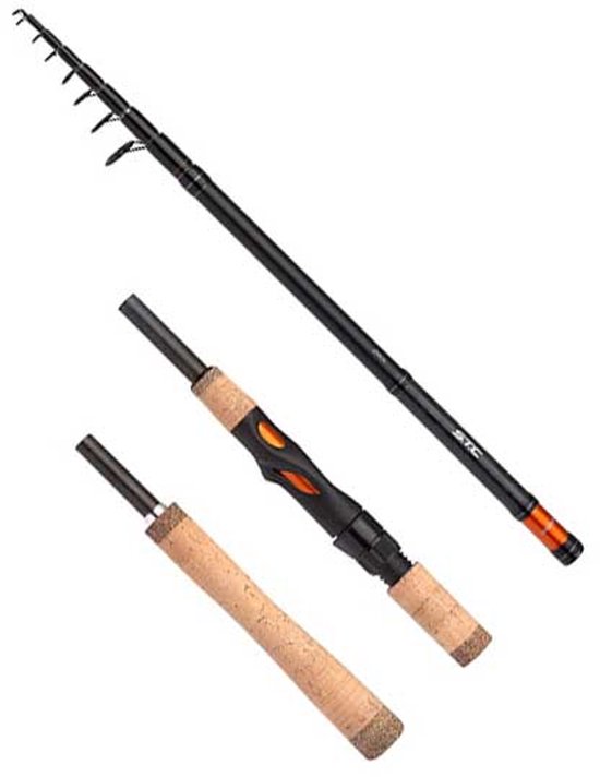 Shimano Fishing Stc Ax Mini Tele Spinhengel Bruin 2.70 m / 7-21 g van Merkloos
