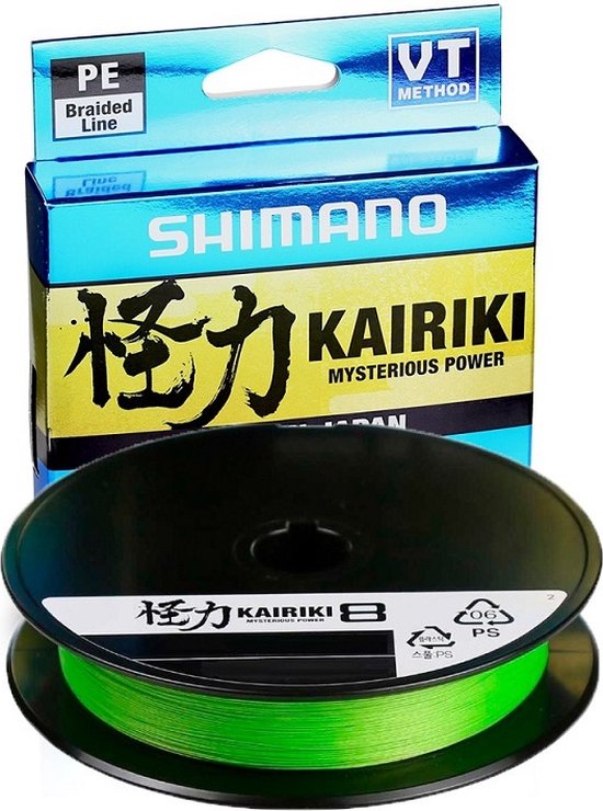 Shimano Kairiki 8 Mantis Green (150m) - Maat : 0.190mm - 12.0 kilo van Shimano