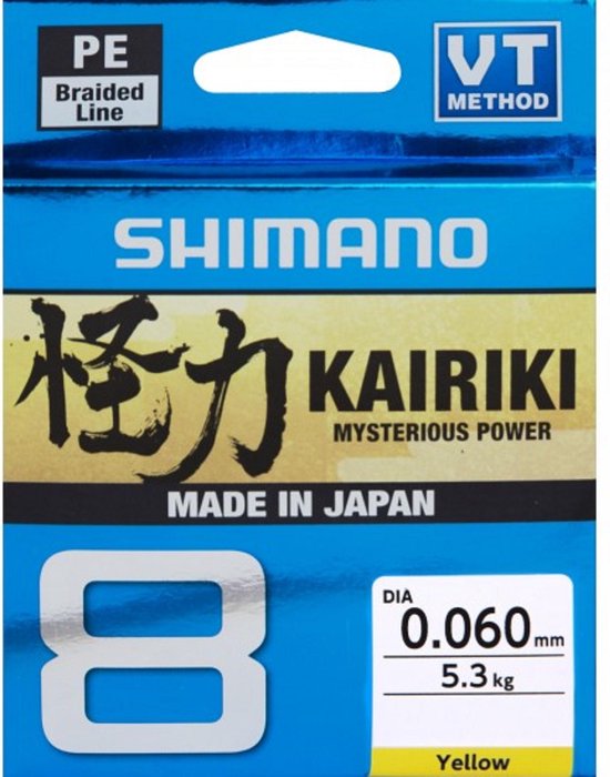 Shimano Kairiki 8 Mantis Green (150m) - Maat : 0.200mm - 17.1 kilo van Shimano