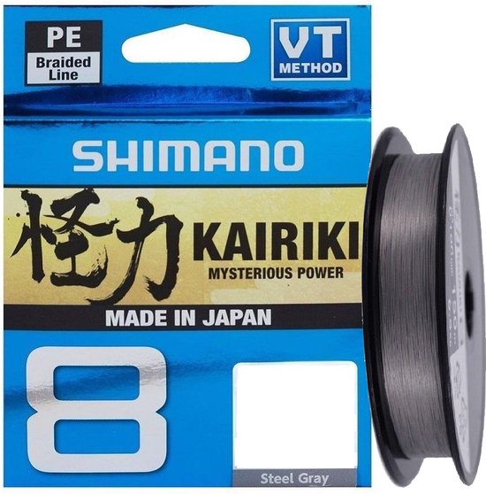 Shimano Kairiki 8 Steel Gray (150m) - Maat : 0.200mm - 17.1 kilo van Shimano