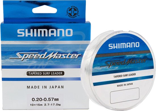 Shimano - Speedmaster Tapered Surf Leader Clear 10x15m - Shimano