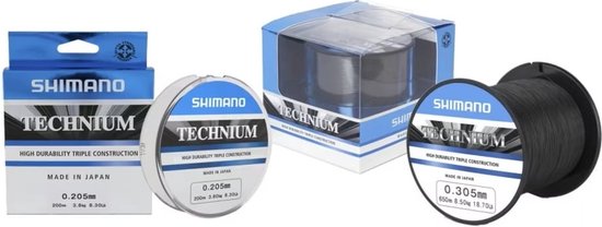 Shimano Technium 200m 0.30mm Trans Black van Shimano