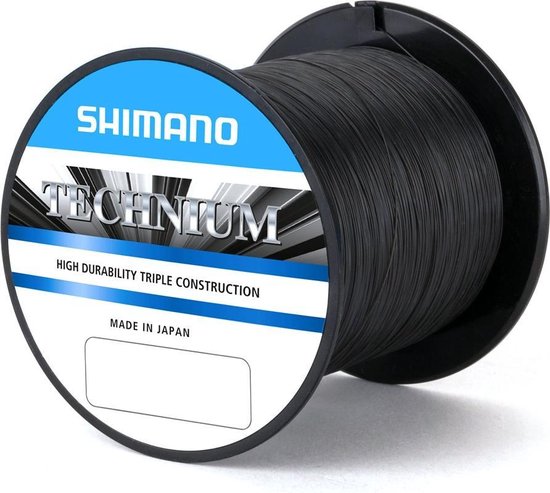 Shimano Technium Bulk Spoel | 5000m 0.255mm Zwart van Merkloos