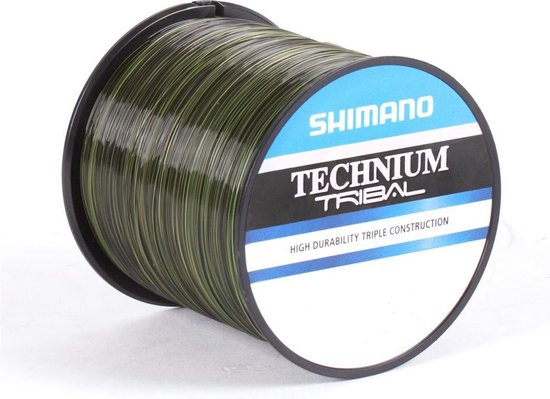 Shimano Technium Tribal Quarter Pound 0.405mm (620m) Camo Green van Merkloos