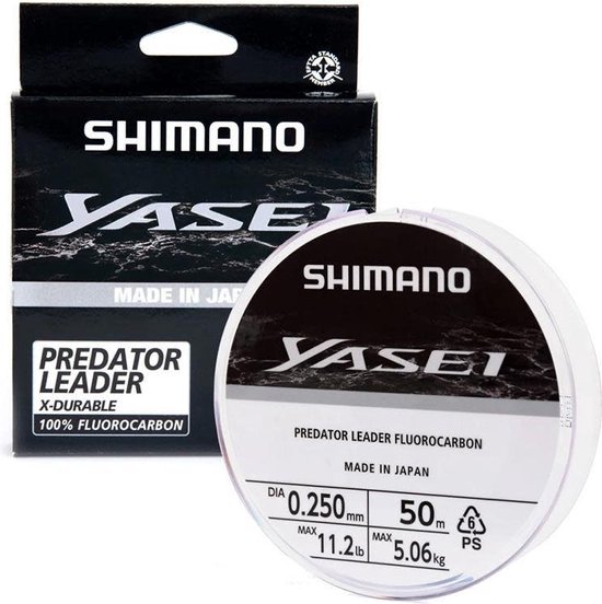 Shimano Yasei Predator Fluorocarbon 50m - Maat : 0.22mm - 3.59 kilo van Shimano