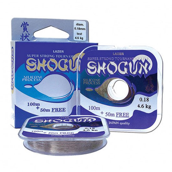 Shogun Nylon 100+ 50 Meter Gratis 0.20mm Clear van Merkloos