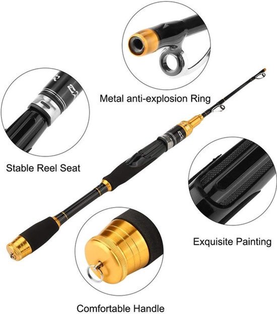 Shopcentral - Carbon Fibre - Telescopische Hengel - Lichtgewicht en