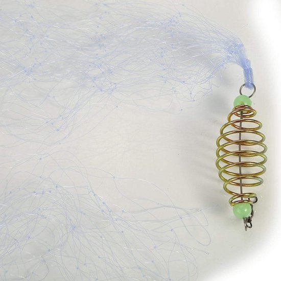 Shopcentral - Vissersnet - Bait Trap Net - Hoogwaardige kwaliteit - Nylon - Duurzaam en eenvoudig te werpen - Perfect voor zoutwater - 7# van Merkloos