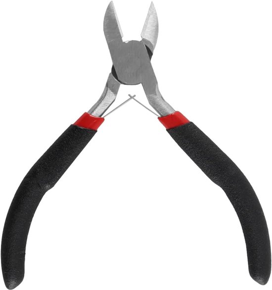 Sieradengereedschappen Platte tang Bloemendraadknipper Gitaarsnarenkniptang Koolstofstalen tang voor het maken van kralen, sieraden en bloemwerk Zilver