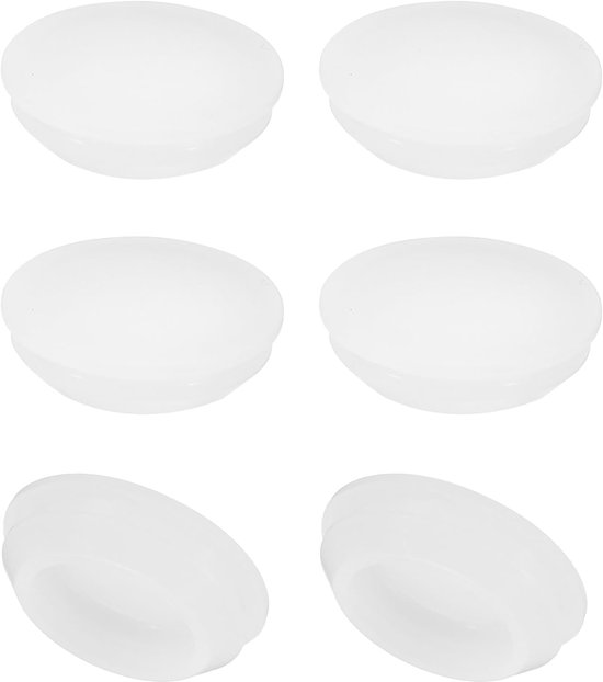 Silicone Hole Plug - Diameter 22mm - 6pcs Round Snap On Furniture Knob Protective Cap Head - Fit for 2.5-22mm Hole for Seal - Bulkhead Cylinder Hole - Translucent