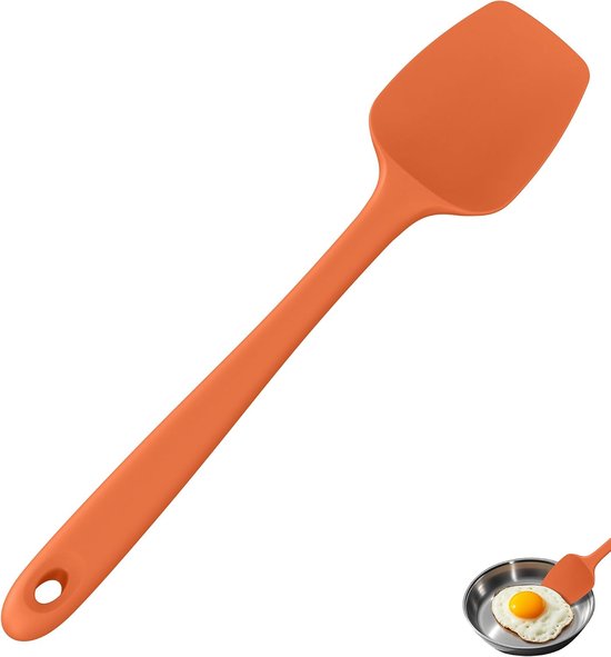 Silicone lepel Spatel 315 ℃ Hoge Hittebestendige (Oranje)