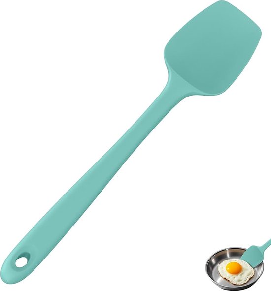 Silicone lepel Spatel 315 ℃ Hoge Hittebestendige (Wintertaling) | 36 cm Flexibele Naadloze Siliconen Spatel, geschikt voor Bakken, Koken, Mengen en Schrapen in Pannen met Antiaanbaklaag