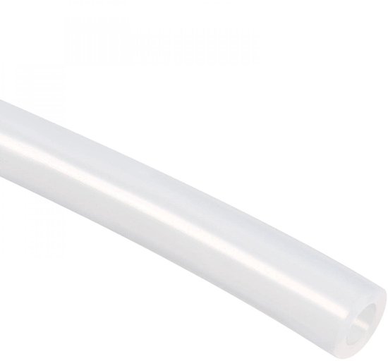 Silicone Tube 5mm ID x 8mm OD 5m/16.4ft Length, Flexible Silicone Rubber Tube, Water Air Hose Pipe for Pumpkin Transfer Translucent
