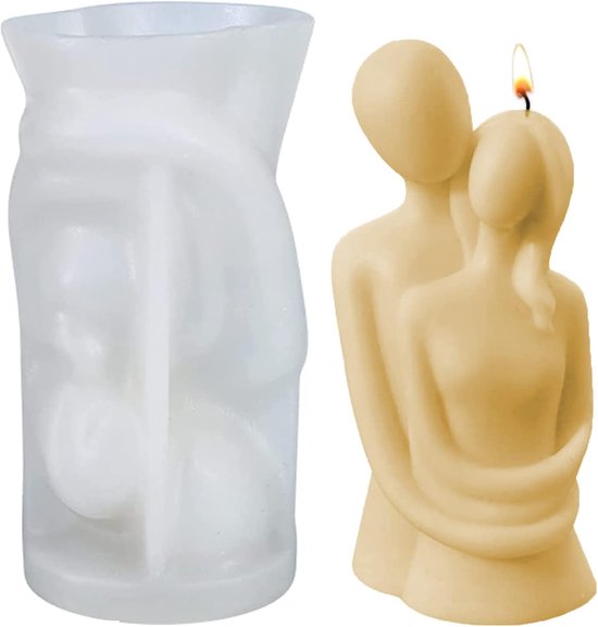 siliconen 3D kunst menselijk lichaam kaars vorm DIY handgemaakte kaarsen gietvorm kaars om te gieten kaarsen zeep vorm voor handwerk ornamenten geurkaars Home Decor (paar)