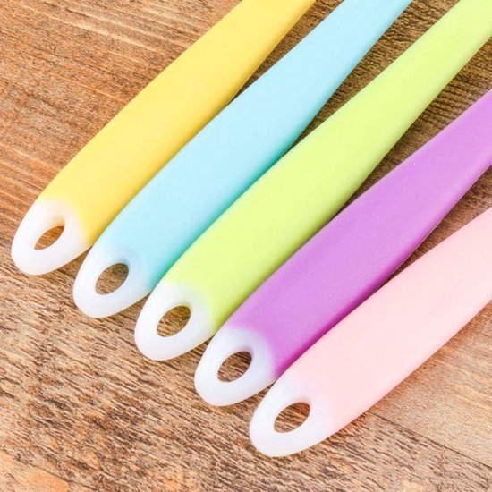 Siliconen Crème Bakschraper Non Stick Boter Spatelstrooier Hittebestendig Keuken Gebak Gereedschap, Blauw, Vierkant