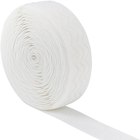 Siliconen elastiek - Golf band - Naaien en knutselen - Antislip grip - 91 meter - Wit