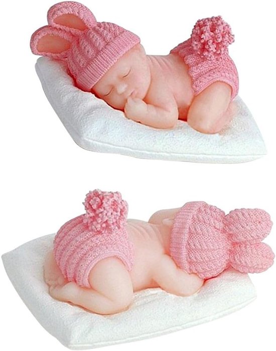 Siliconen Mal, Pasgeboren Zeep Mal voor Fondant Taart Decoraties Taart Topper Cupcake Topper DIY Siliconen Mal voor Kaarsen