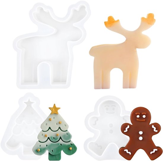 Siliconen mallen kerst