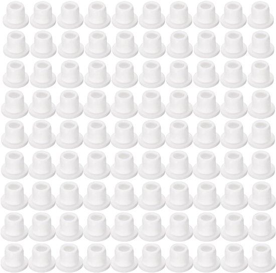 Siliconen Rubber Stopper Set van 90 Stuks - T-vormige Waterdichte Afsluitdoppen voor Pijpen, Testbuizen en DIY Toepassingen, Stofdichte Caps voor Industrieel Gebruik van Merkloos