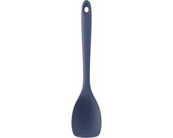 Siliconen Spatel Lepel 315℃ Hittebestendige Kooklepel (Blauw) | Anti-aanbak Keuken Schraper met Schepvorm en Flexibele Rand voor Schrapen Roeren Vouwen Omkeren Serveren