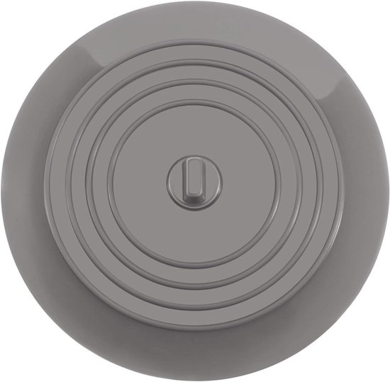 Siliconen Stopper voor Badkuip en Gootsteen, 15 cm Diameter, Universele Afvoerstopper voor Keuken, Badkamer en Wasruimte (1 Stuk, Grijs)