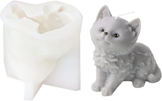 siliconen vorm dier kaarsvorm zeepvorm 3D kat siliconen vormen