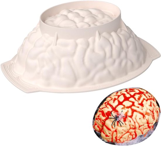 Siliconen vormen bakvorm hersenen cakevorm siliconen cakevorm Halloween mousse zeep hersenen vorm pompoenvorm motief bakvormen orgel