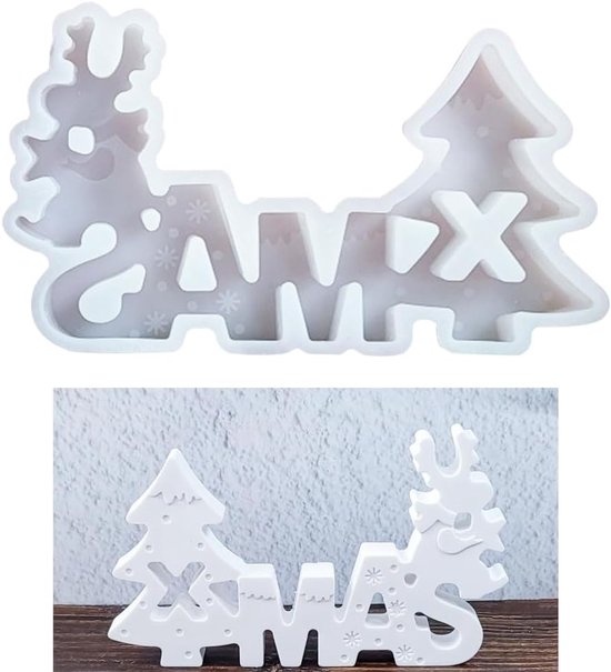 Siliconen vormen gietvormen kerstboom ornament siliconen vorm gietvorm kerstvorm siliconen kaarsvorm rendieren gips om te gieten gietvormen