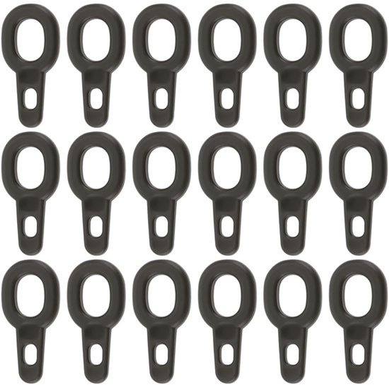 Sinker Clips - 50 stuks - 15x7mm - Geschikt voor Karper/Snoek - Beweegbare Ringen - Sterk/Reliabel - Grote Gatdiameter 3mm - Visclips