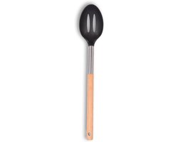 Skimmer 34cm - Hout RVS Nylon - Lichtgewicht en Duurzaam - Ideaal voor Keuken Gebruik - SnelShoppen