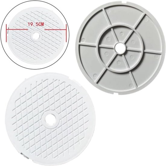 Skimmer Deksel, PVC Zwembad Skimmer Deksel Cover Vervangende Onderdelen Compatibel met SPX1096 Zwembad Skimmer Spa