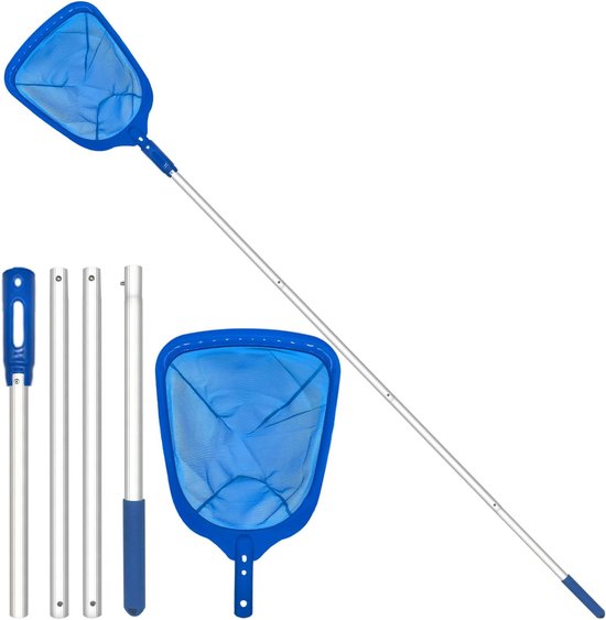 Skimmer Net - 2025 Upgrade Blad Rake Net Hot Tub Skimmer Net voor Snelle Reiniging Vijvers, Hot Tub, Spa's, Zwembad Reiniger Benodigdheden (185cm Verwijderbare Pool)