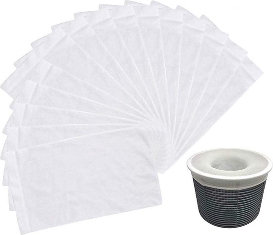 Skimmer Socks - 30 Pack Pool Perfect Savers for Filters Baskets and Skimmers Pack van SK