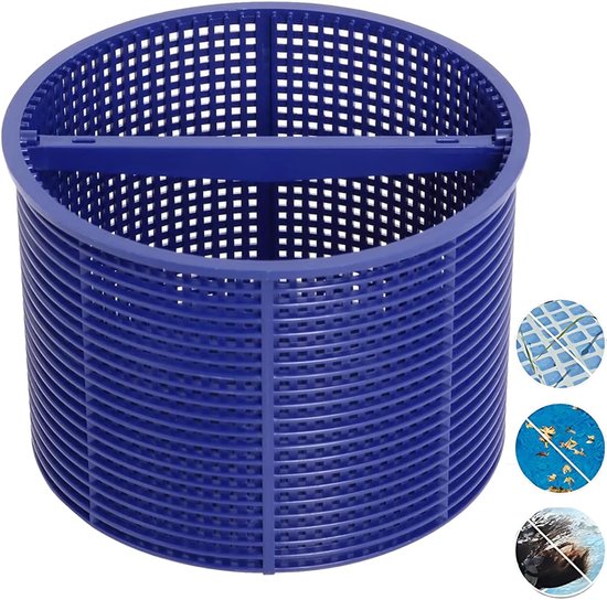 skimmermand en skimmerfilter, mand voor zwembadfilter, mand voor zwembadskimmer, effectieve reiniging, bladverzameling, verwijdering van resten