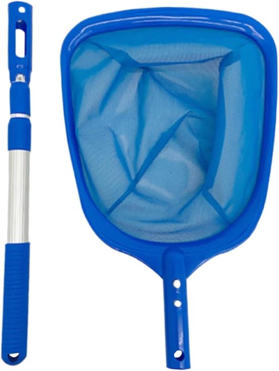Skimmernet - Schepnet Zeef - Zwembad Reinigen - Fijnmazig Duurzaam - 44x275cm - Blauw