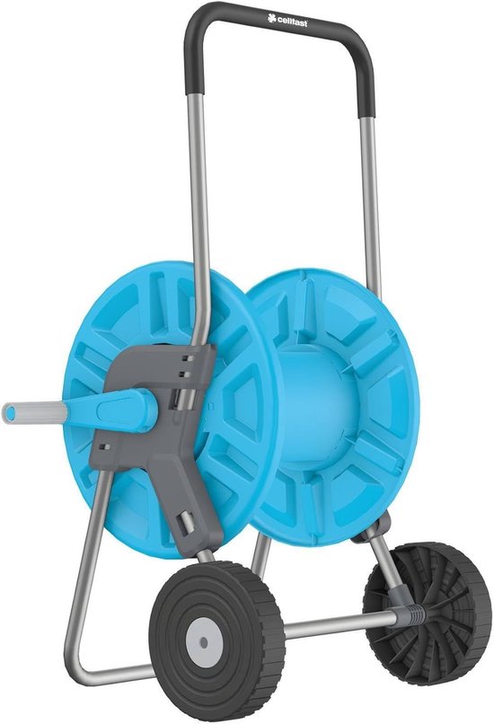 Slangenwagen Tuinslangwagen Slanghaspel 2 Wielen Corrosiebestendig Tuinslangoproller Voorkomt Het Knikken Van De Slang 1/2" 60 m Aluplus